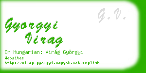 gyorgyi virag business card