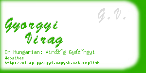 gyorgyi virag business card